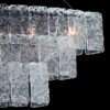 Cristallo Murano lampadario piastre martellate 4100/S collezione Glace Patrizia Volpato