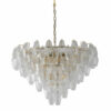 Lampadario sospensione Murano bianco collezione Glace 4600/S Patrizia Volpato