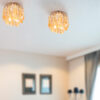 Faretto soffitto 463/F Patrizia Volpato pendenti in cristallo ambra collezione Spot Lights