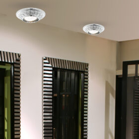 Faretto soffitto 468/F in fusione di ottone finitura in argento collezione Spot Lights Patrizia Volpato