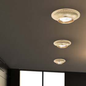 Faretto soffitto 477/F in fusione di ottone Spot Lights Patrizia Volpato