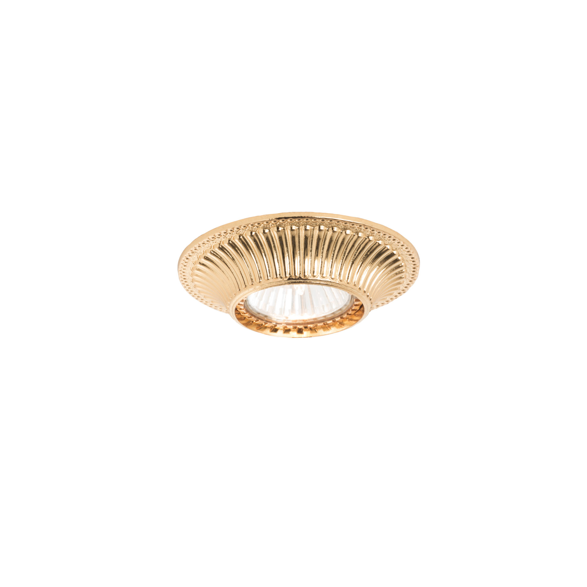 Round brass LED spotlight by Patrizia Volpato - Spotlights 477-F