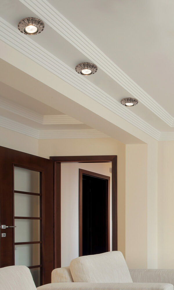Faretto soffitto 479/F Patrizia Volpato collezione Spot Lights in fusione di ottone