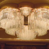 Plafoniera soffitto design Patrizia Volpato 5003/PL con triedri in stile moderno collezione Cristalli