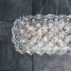 Cristallo Murano lampadario Patrizia Volpato 820/S70X40 diffusore in acrilico collezione Prisma