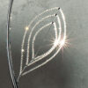 Lampada da terra design 840/LT petali decorativi in cristallo collezione Girasole Patrizia Volpato