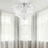 Plafoniera moderna 9007/PL in vetro di Murano collezione Petali Patrizia Volpato