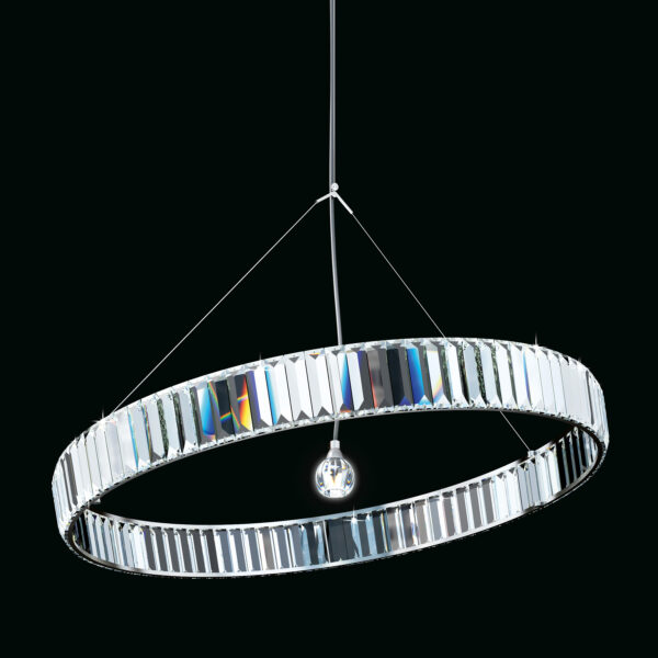 Cristallo lampadario Murano Patrizia Volpato 9250/S con anelli concatenabili collezione Fedi