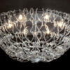 Plafoniera soffitto design contemporaneo Patrizia Volpato 500-PL60 ganci di vetro trasparentecollezione Legami