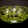 Plafoniera design contemporaneo 500-PL60 Patrizia Volpato ganci di vetro verde collezione Legami