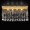 Plafoniera dai decori in vetro di Murano variopinti, struttura in foglia oro o foglia argento: Alaska 531-PL