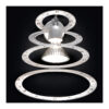 Applique dimmerabile 800/APP collezione Cassiopea Patrizia Volpato con led e Swarovski struttura concentrica bianco opaco
