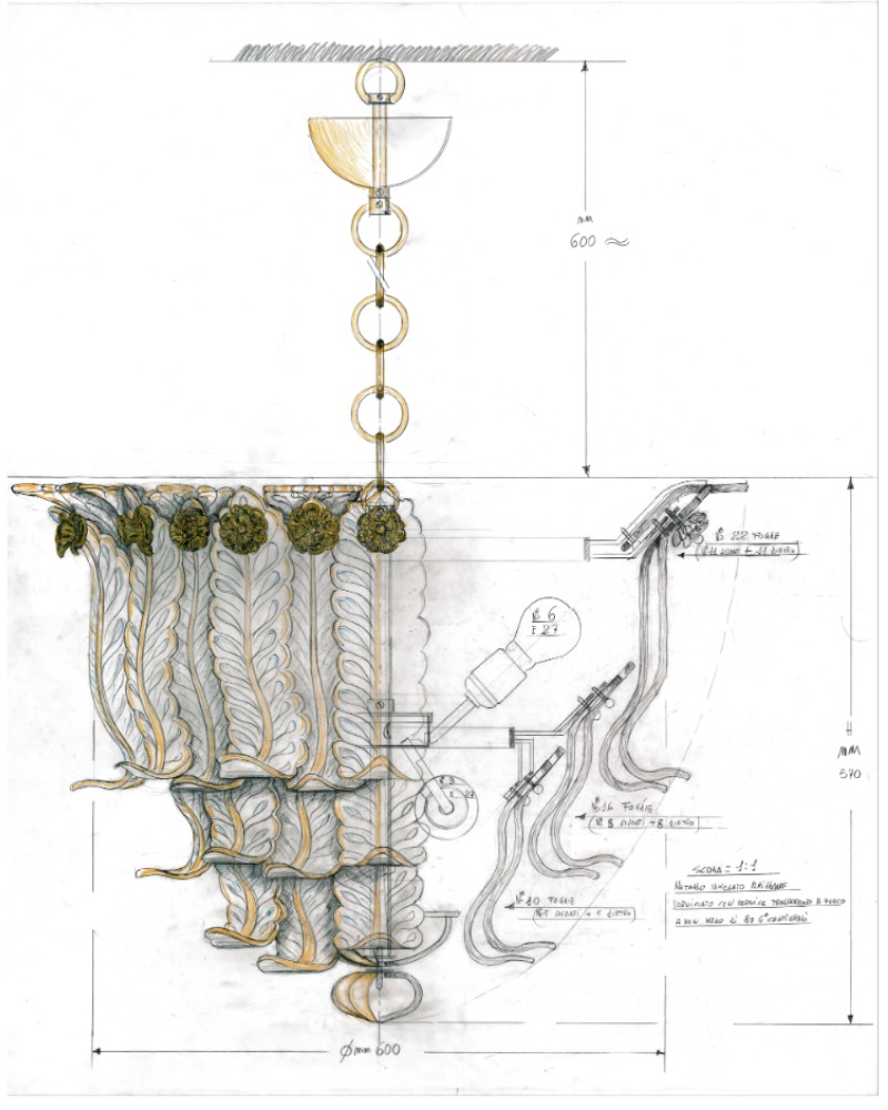 Progetto lampadario Patrizia Volpato