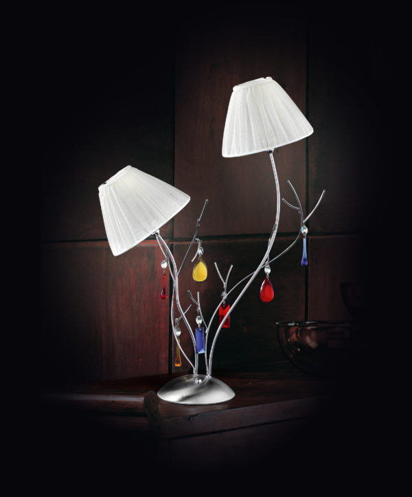 Bon Ton 390-LG : Lampada da tavolo moderna con bracci in ferro