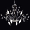 Lampadario sospensione Murano con struttura in ferro e design floreale 385-S10 Patrizia Volpato collezione Giglio