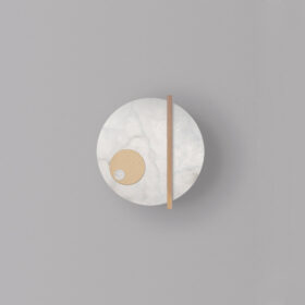 pplique a parete 7500-APP in metallo e alabastro collezione Luna Nuova Patrizia Volpato