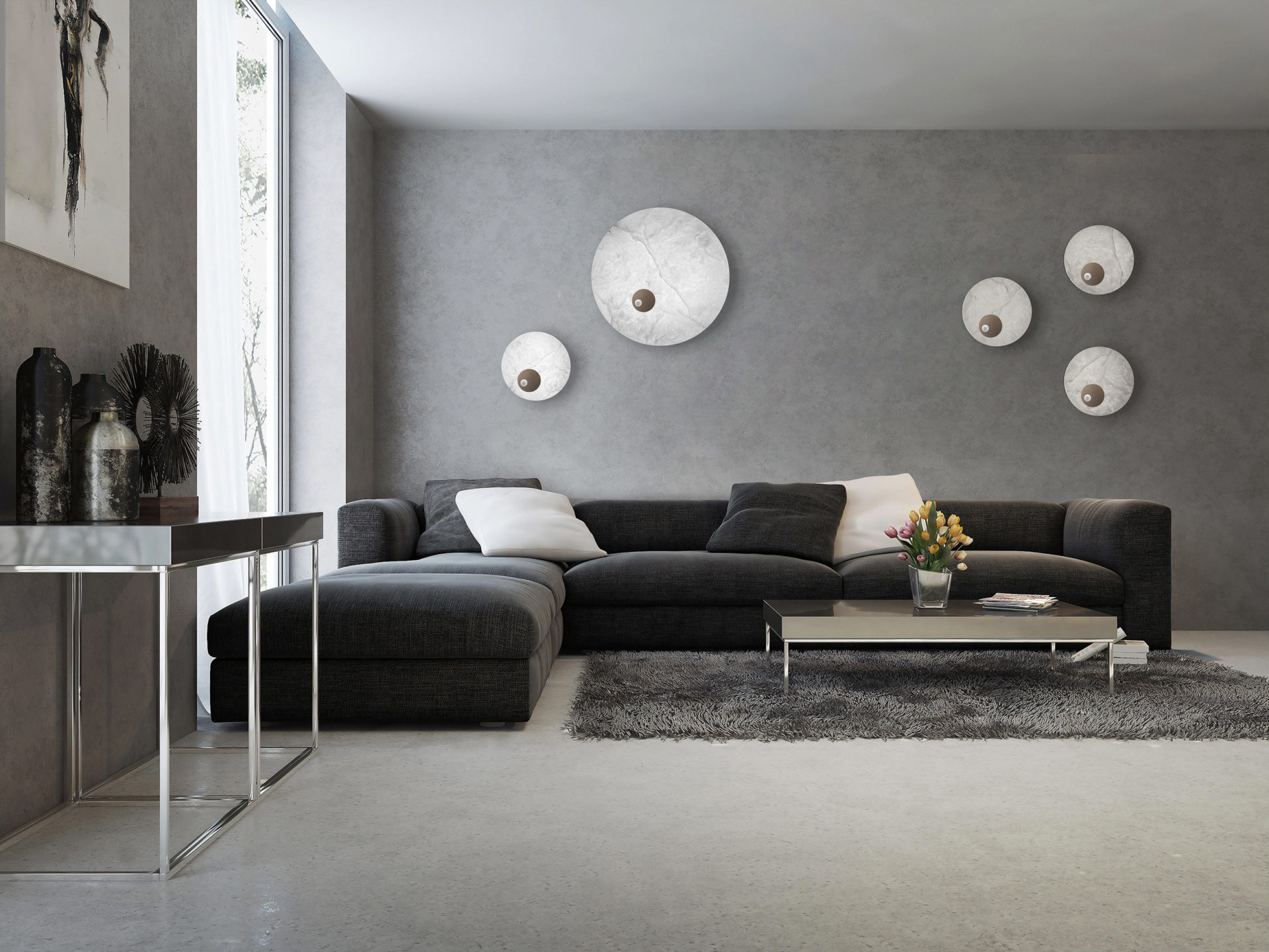 How to illuminate a modern and elegant house: Luna Nuova collection