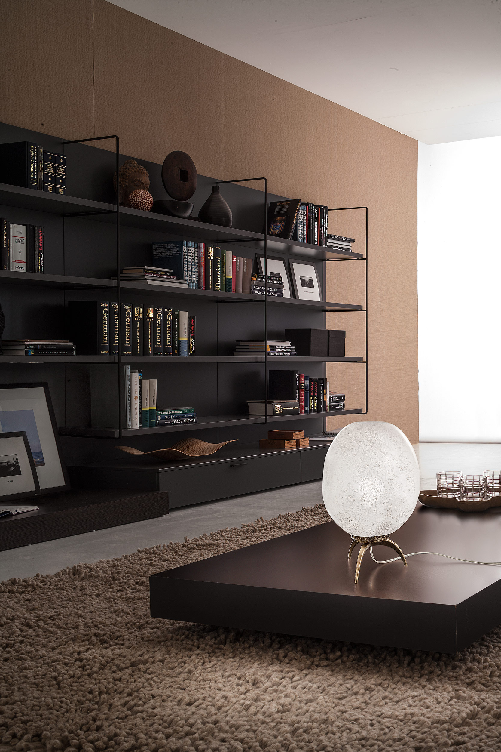Lampada da tavolo sfera vetro di Murano - Mod. Stone 7800-LP