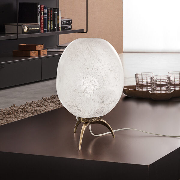 Lampada Murano da tavolo 7800-LP moderna con vetro soffiato collezione Stone Patrizia Volpato