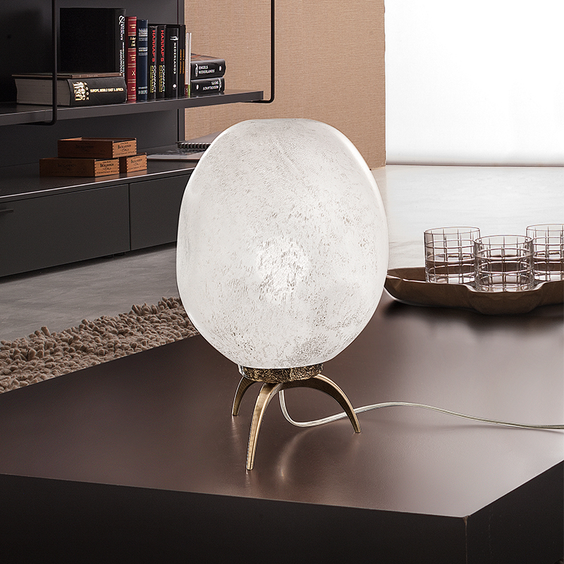 Lampada da tavolo sfera vetro di Murano - Mod. Stone 7800-LP