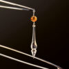Dettaglio lampadario Murano 460-PL30 pendenti Swarovski collezione Vertigo Patrizia Volpato