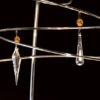 Dettaglio cristallo Murano lampadario Patrizia Volpato 460-S40 cristalli Swarovski collezione Vertigo
